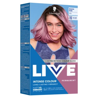 Schwarzkopf Live Intense Colour Permanent barva na vlasy 105 růžovo fialová