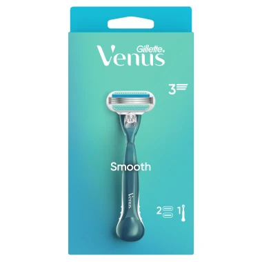 Gillette Venus Smooth Dámský Holicí Strojek s 2 Náhradními Holicími Hlavicemi