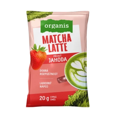 Organis Matcha Latte jahoda 20 g