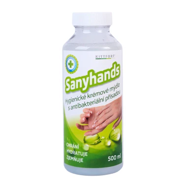 Kittfort Sanyhands Hygienické krémové mýdlo s antibakteriálním přísadou 500 ml