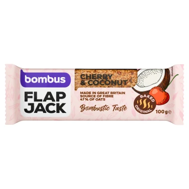 Bombus Flapjack ovesná tyčinka Cherry & Coconut 100 g