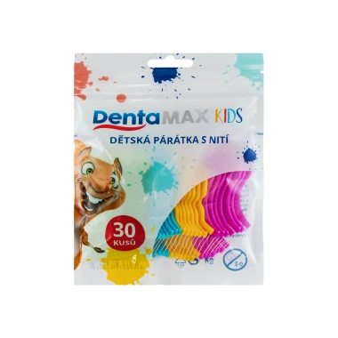 DentaMax Dětská párátka s nití 30 ks