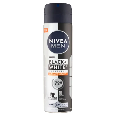 Nivea Men Black & White Invisible Ultimate Impact Sprej antiperspirant 150ml