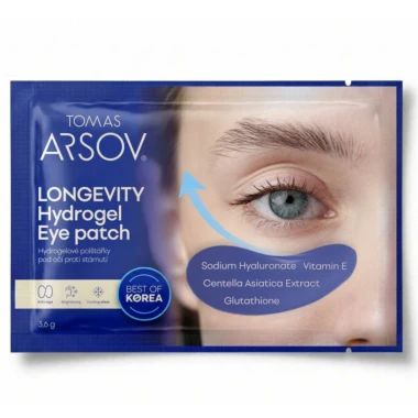 TOMAS ARSOV LONGEVITY hydrogelové polštářky pod oči 3,6 g