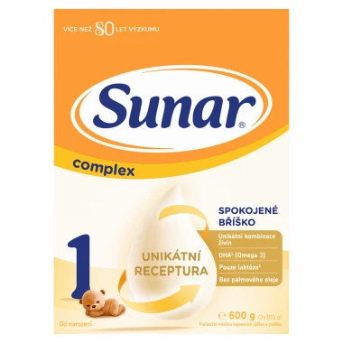 Sunar Complex 1 počáteční kojenecké mléko 600 g