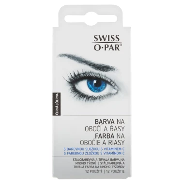 Swiss O Par Barva na obočí a řasy černá