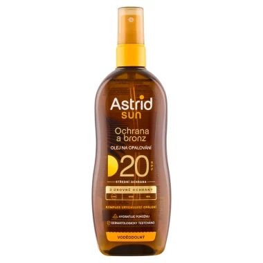 Astrid Sun Ochrana a bronz olej na opalování SPF 20 200ml