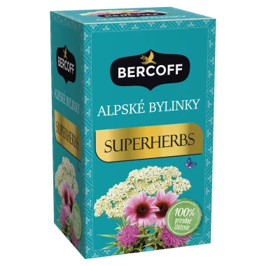 Bercoff Superherbs Alpské bylinky bylinný čaj 15 ks
