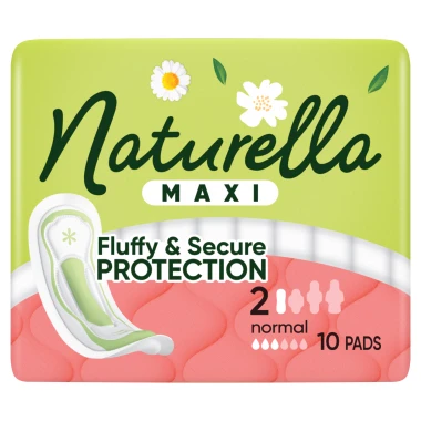 Naturella Maxi Normal Hygienické vložky bez křidélek, vel. 2, 10 ks
