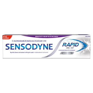 Sensodyne Rapid Relief Whitening zubní pasta s fluoridem 75 ml