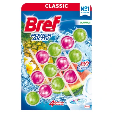 Bref Power Aktiv Hawaii tuhý WC blok 3 x 50 g