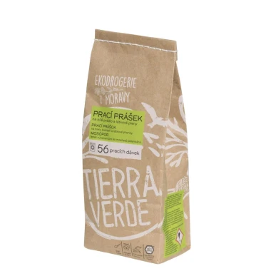 Tierra Verde Prací prášek na bílé prádlo a pleny 56 PD