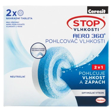 Ceresit Stop Vlhkosti Aero 360° náhradní tablety neutrální 900 g