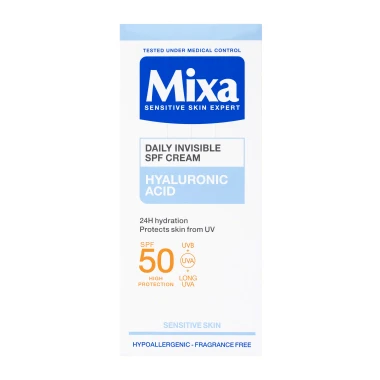 Mixa neviditelný denní krém SPF 50, 50 ml