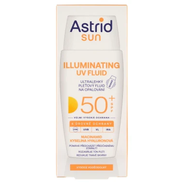 Astrid Sun Ultralehký pleťový fluid na opalování SPF 50+ 40ml