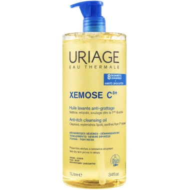 Uriage Xemose C8+ čisticí olej na tělo a obličej 1 l
