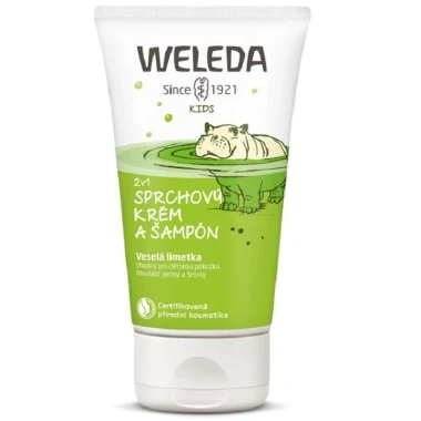 Weleda BIO 2 v 1 sprchový krém a šampon Veselá limetka 150 ml