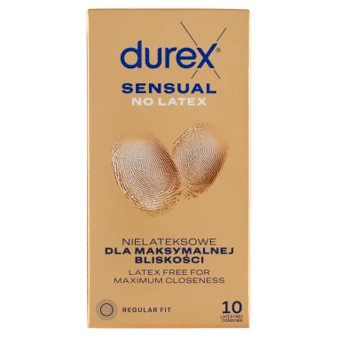 Durex Sensual No Latex Regular Fit Kondomy 10 ks