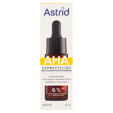 Astrid Dermocycling AHA exfoliační pleťové sérum 15 ml