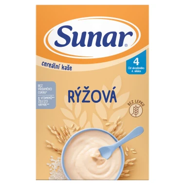 Sunar rýžová cereální kaše 4m+ 210g