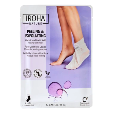 IROHA NATURE  peelingová a exfoliační maska na nohy 1 pár