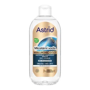 Astrid Hyaluronic Gold Micelární voda 400 ml