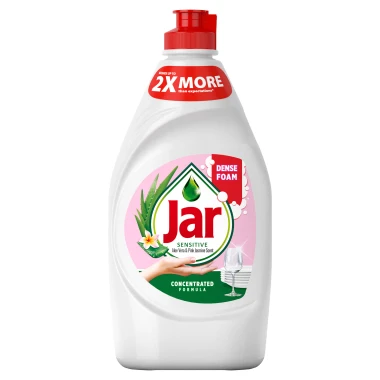 Jar Sensitive Aloe Vera & Pink Jasmine Tekutý prostředek na mytí nádobí 450 ml