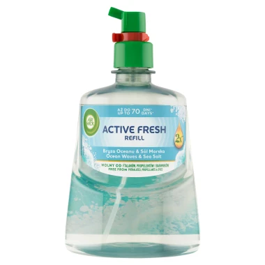 Air Wick Active Fresh Náplň na vodní bázi do automatického difuzéru oceán a mořská sůl 228ml