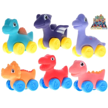 Dinosaurus 7cm jezdící volný chod 18m+, různé varianty