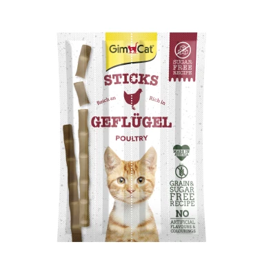 GimCat Sticks Drůbeží tyčinky 4 ks