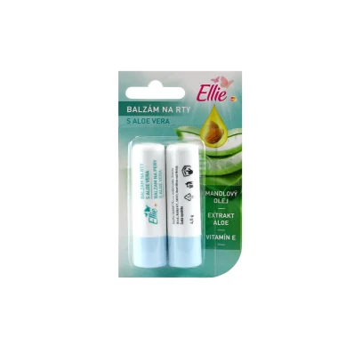 Ellie balzám na rty s aloe vera duo