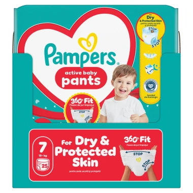 Pampers Active Baby Pants, vel. 7, 25 ks
