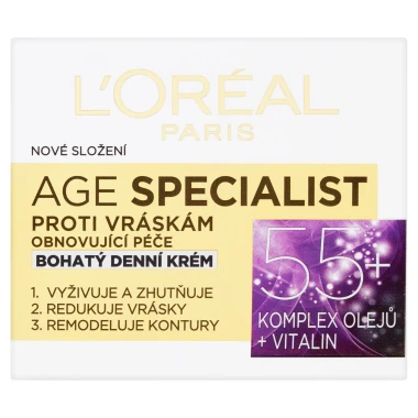 L'Oréal Paris Age Specialist 55+ obnovující bohatý krém proti vráskám denní 50 ml