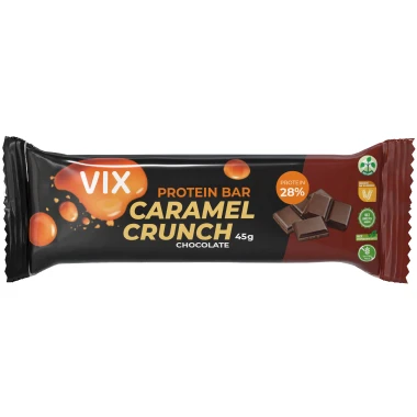 VIX Caramel Crunch Chocolate proteinová tyčinka 45 g