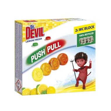 Dr. DEVIL WC Push pull gel Lemon fresh 2 x 20 g