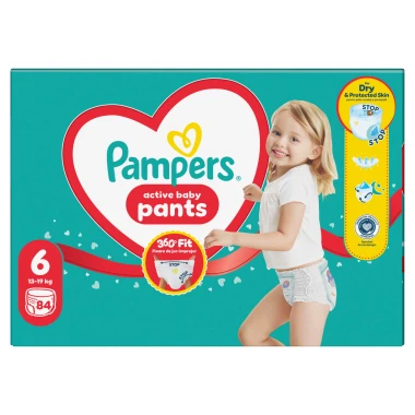 Pampers Active Baby Pants, vel. 6, 84 ks