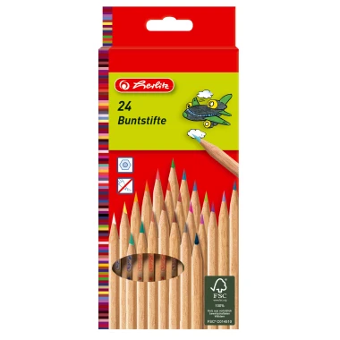 Pastelky přírodní, 24barev