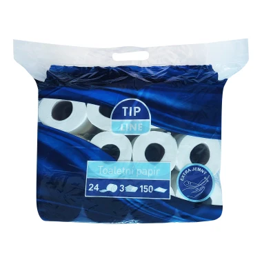 Tip Line Jemný toaletní papír 3vrstvý 24 ks