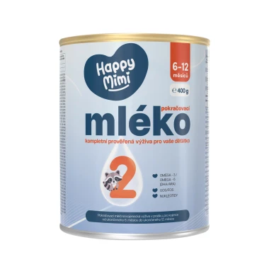 Happy Mimi 2 mléčná výživa (6-12 měsíců) 400 g 