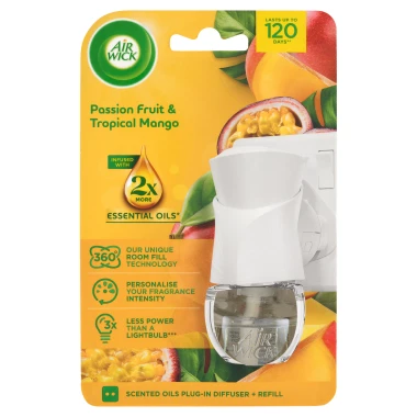 Air Wick elektrický osvěžovač vzduchu - strojek a náplň - Maracuja a tropické mango 19 ml