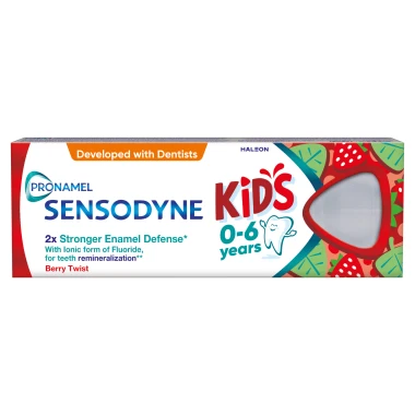 Sensodyne Pronamel Kids zubní pasta s fluoridem jahodová příchuť 50 ml