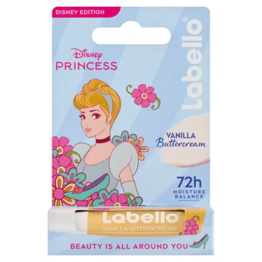 Labello Vanilla Buttercream Pečující balzám na rty - Limited Disney Princess Edition 4,8 g