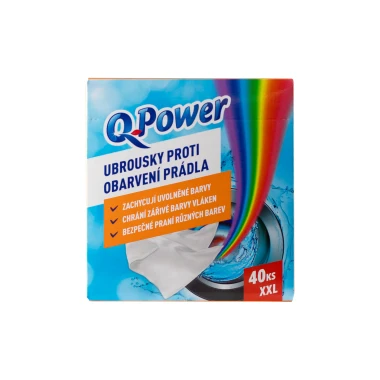 Q-Power Ubrousky proti obarvení prádla 40 ks