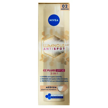 Nivea Luminous630 CC krém 3 v 1 střední odstín s OF30 40 ml