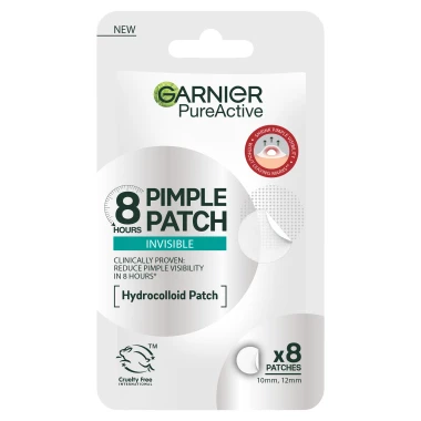 Garnier Pure Active Hydrokoloidní neviditelná náplast na pupínky 8 ks