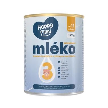 Happy Mimi 3 mléčná výživa (12-36 měsíců) 400 g 