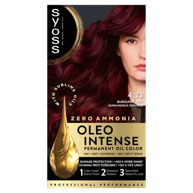 Syoss Oleo Intense Barva na vlasy burgundská červená 4_23