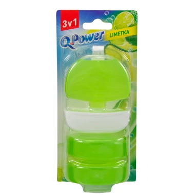 Q-Power Tekutý blok limetka 3 x 55 ml