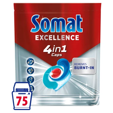 Somat Excellence 4in1 Kapsle do myčky nádobí 75 ks