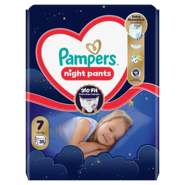 Pampers Pants Night Pants, vel. 7, 35 ks